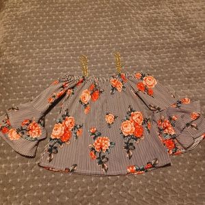 (S) First Love off the shoulder floral